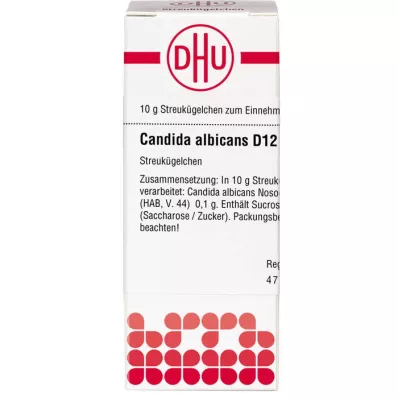 CANDIDA ALBICANS D 12 globulí, 10 g