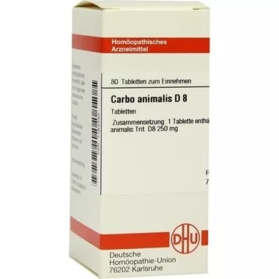 CARBO ANIMALIS D 8 tablet, 80 ks