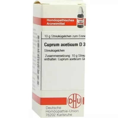 CUPRUM ACETICUM D 3 kuličky, 10 g