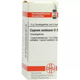 CUPRUM ACETICUM D 3 kuličky, 10 g