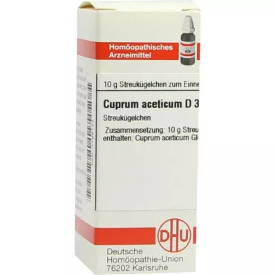 CUPRUM ACETICUM D 3 kuličky, 10 g