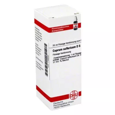 DHU Cuprum sulfuricum D 6 Ředění, 20 ml