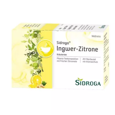 SIDROGA Filtrační sáček čaje Wellness Ginger Lemon, 20X2,0 g