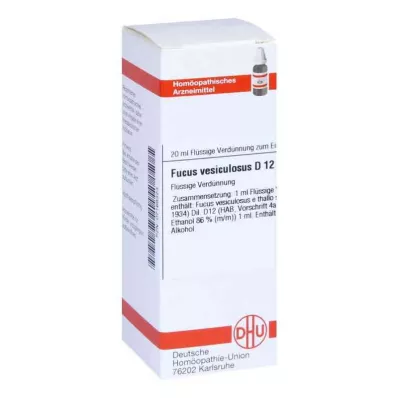 FUCUS VESICULOSUS D 12 Ředění, 20 ml