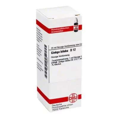 DHU Ginkgo biloba D 12 ředění, 20 ml