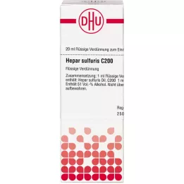 HEPAR SULFURIS C 200 Ředění, 20 ml