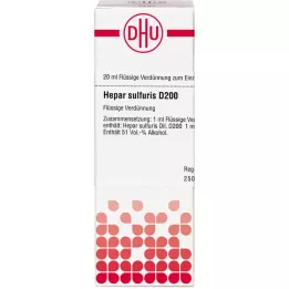 HEPAR SULFURIS D 200 ředění, 20 ml