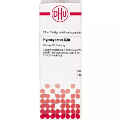 HYOSCYAMUS C 30 ředění, 20 ml