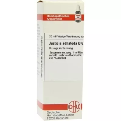 JUSTICIA adhatoda D 6 Ředění, 20 ml