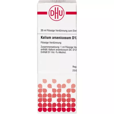 KALIUM ARSENICOSUM D 12 Ředění, 20 ml