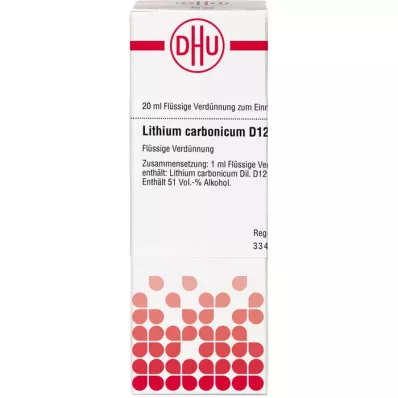 LITHIUM CARBONICUM D 12 Ředění, 20 ml