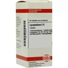LYCOPODIUM C 6 tablet, 80 ks