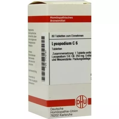 LYCOPODIUM C 6 tablet, 80 ks