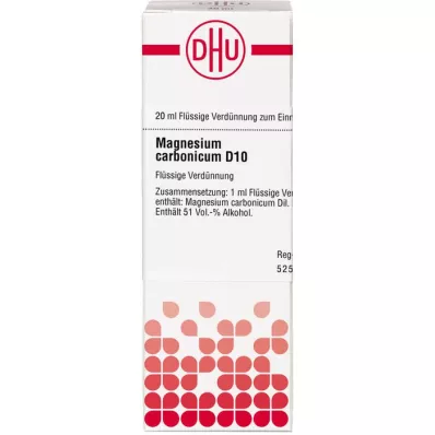 MAGNESIUM CARBONICUM D 10 Ředění, 20 ml