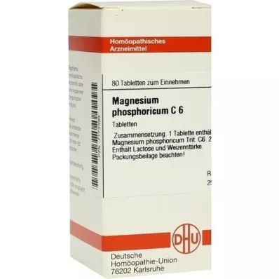 MAGNESIUM PHOSPHORICUM C 6 tablet, 80 ks
