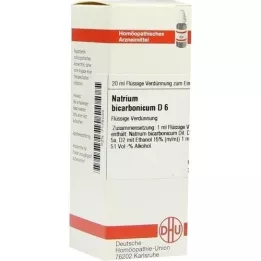 NATRIUM BICARBONICUM D 6 Ředění, 20 ml
