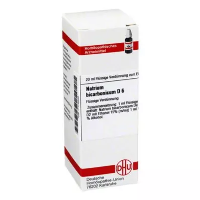 DHU Natrum bicarbonicum D 6 ředění, 20 ml DHU Natrum bicarbonicum D 6 ředění, 20 ml