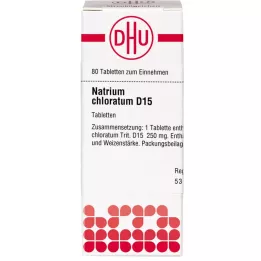 NATRIUM CHLORATUM D 15 tablet, 80 ks