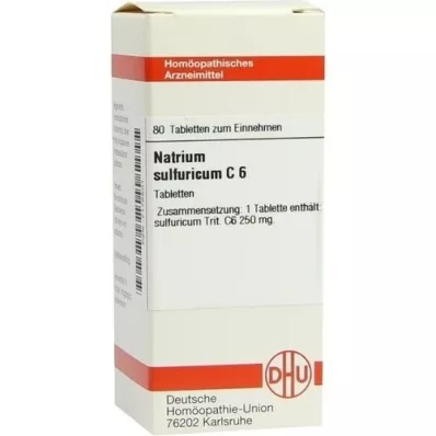 NATRIUM SULFURICUM C 6 tablet, 80 ks