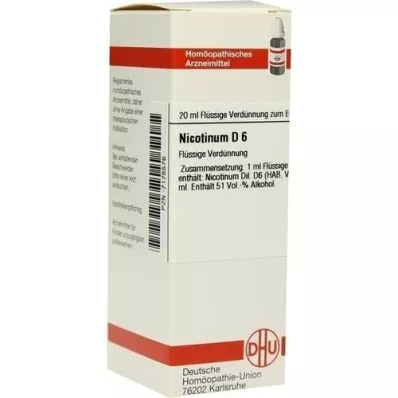 NICOTINUM D 6 Ředění, 20 ml