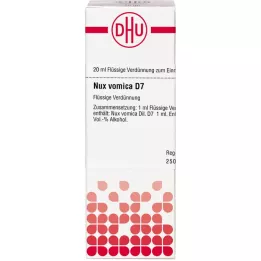 NUX VOMICA D 7 ředění, 20 ml