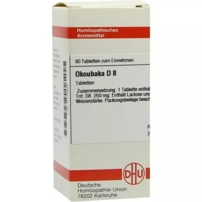 OKOUBAKA D 8 tablet, 80 ks