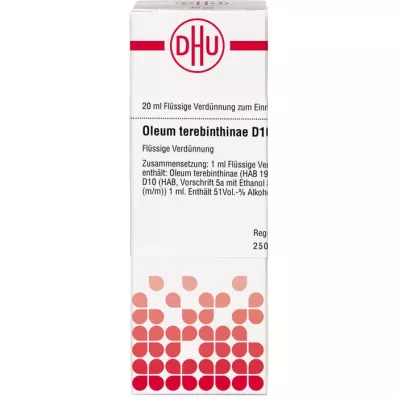 OLEUM TEREBINTHINAE D 10 Ředění, 20 ml