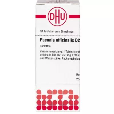PAEONIA OFFICINALIS D 2 tablety, 80 ks