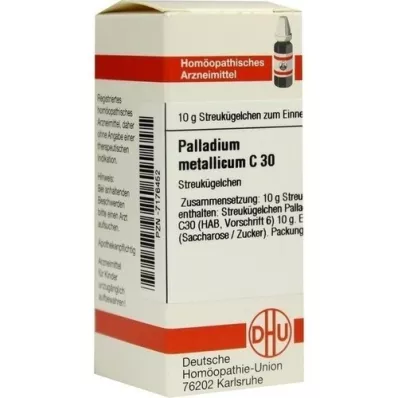 PALLADIUM METALLICUM C 30 globulí, 10 g