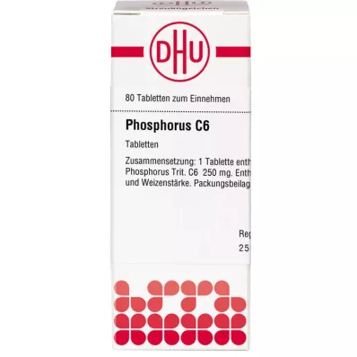 PHOSPHORUS C 6 tablet, 80 ks