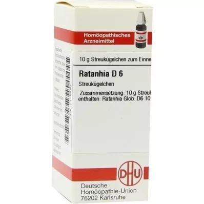 RATANHIA D 6 globulí, 10 g