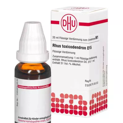 RHUS TOXICODENDRON D 15 ředění, 20 ml