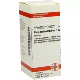 RHUS TOXICODENDRON C 12 tablet, 80 ks