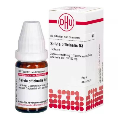 Tablety Salvia Officinalis D3 (80 kusů)