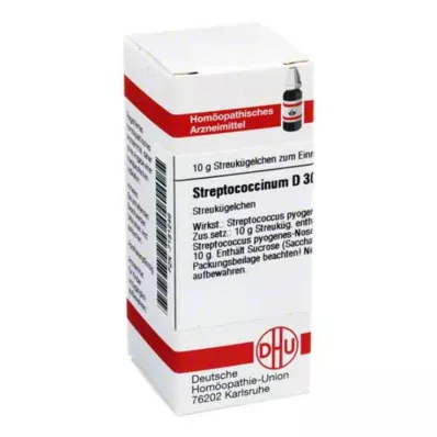 STREPTOCOCCINUM D 30 globulí, 10 g