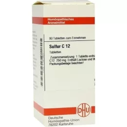 SULFUR C 12 tablet, 80 ks