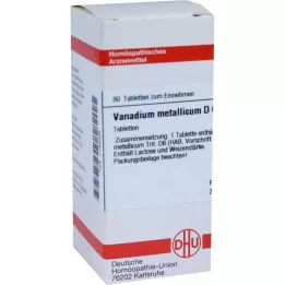 VANADIUM METALLICUM D 6 tablet, 80 ks