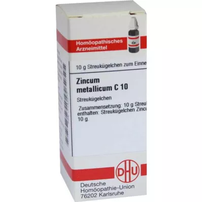DHU Zincum metallicum C 10 globule, 10 g