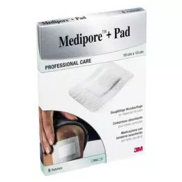 MEDIPORE+Pad 3M 10x15cm 3569NP Omítka, 5 ks