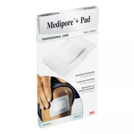 MEDIPORE+Pad 3M 10x20cm 3570NP Sádra, 5 ks