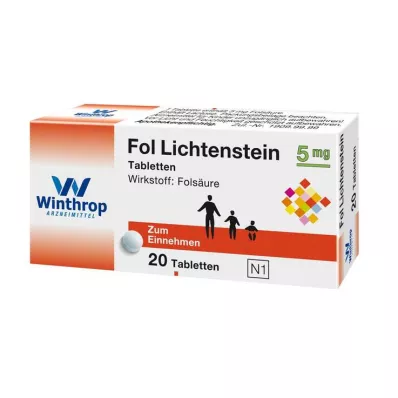 FOL Lichtenstein 5 mg tablety, 20 ks FOL Lichtenstein 5 mg tablety, 20 ks