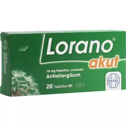 LORANO akutní tablety, 20 ks