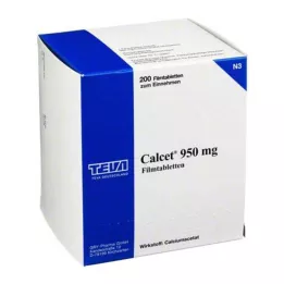 Calcet 950 mg potahované tablety, 200 ks