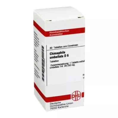 CHIMAPHILA UMBELLATA D 6 tablet, 80 ks