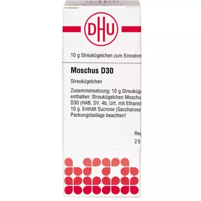 MOSCHUS D 30 globulí, 10 g