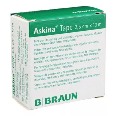 Askina Tape Plaster 10mx2,5cm bílá neelastická, 1 kus