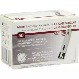 BEURER GL32/GL34/BGL60 glukózové testovací proužky, 50 ks