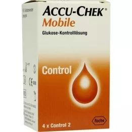 ACCU-CHEK Mobilní kontrolní roztok 4 jednorázové aplikátory, 1x4 ks