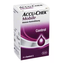 ACCU-CHEK Mobilní kontrolní roztok 4 jednorázové aplikátory, 1x4 ks
