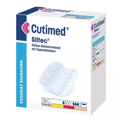 Cutimed Siltec pěnový obvaz 5x6 cm jemně přilnavý, 12 kusů